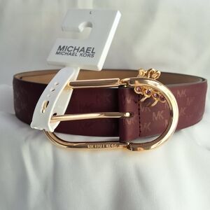 Michael Kors  Belt with Gold Accents